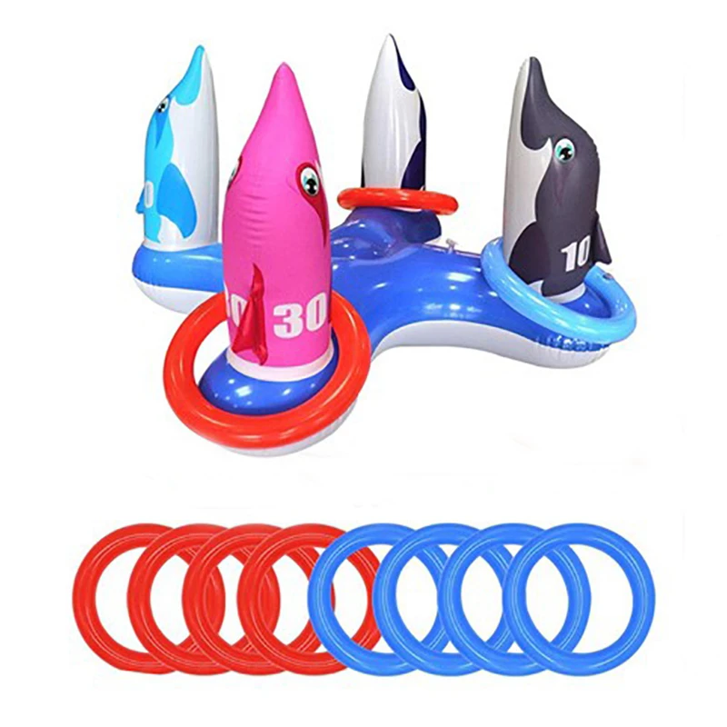 Swimming Inflatable Ring Toss Game Toy